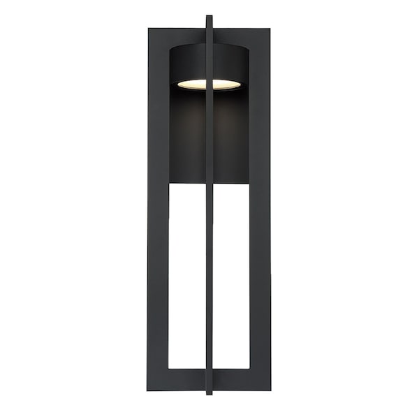Dweled Chamber 25in LED Indoor and Outdoor Wall Light 3000K in Black WS-W486 - main